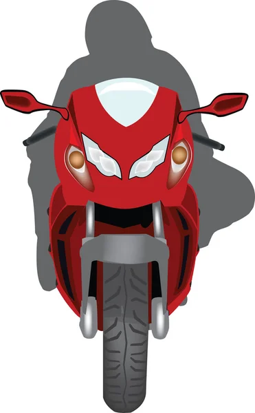 Motocykl z rider — Wektor stockowy