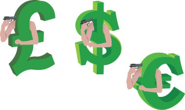 currency crisis devaluation clipart