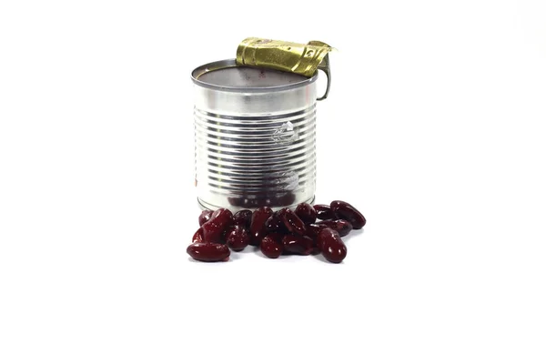 Упаковка Предварительно Приготовленных Красных Бобов — стоковое фото