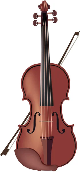 Strumento Musicale Antivo Violino — Vettoriale Stock