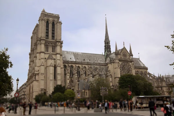 Katedrális notre dame Párizs katedrális notre dame Párizs — Stock Fotó