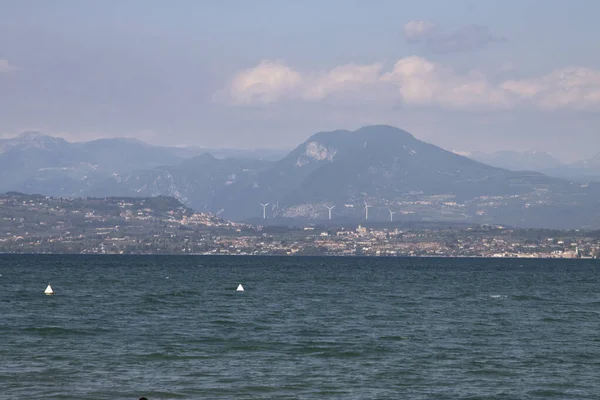 Panorama Natureza Sirmione Garda Lago Itália — Fotografia de Stock