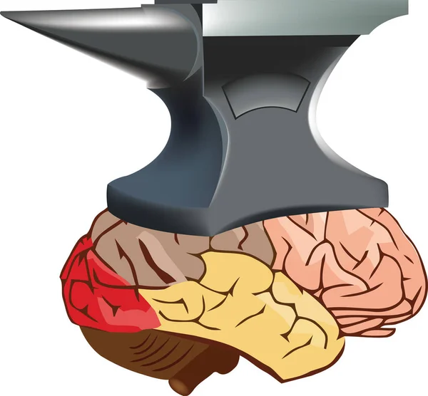 Menschliches Organ unter Druck menschliches Organ unter Druck — Stockvektor