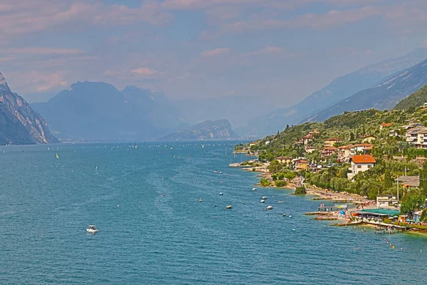 Vila Histórica Malcesine Garda Lago Verona Itália — Fotografia de Stock