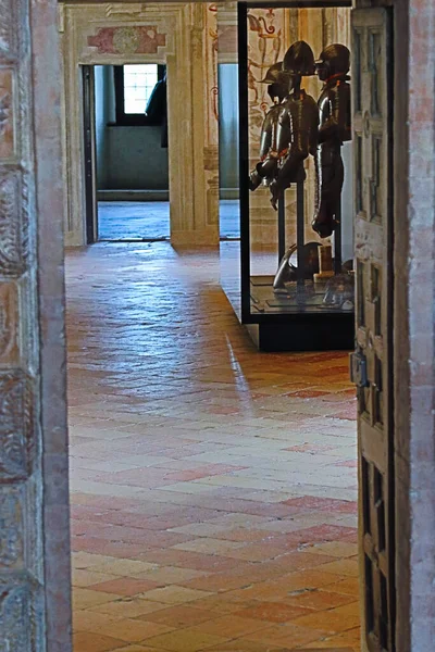 Castelo Medieval Torrechiara Parma Armadura Antiga — Fotografia de Stock