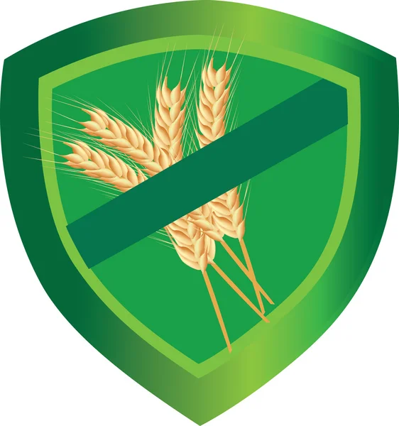 Fermare il glutine di grano — Vettoriale Stock