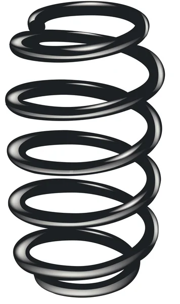 Steel spring — Stock Vector