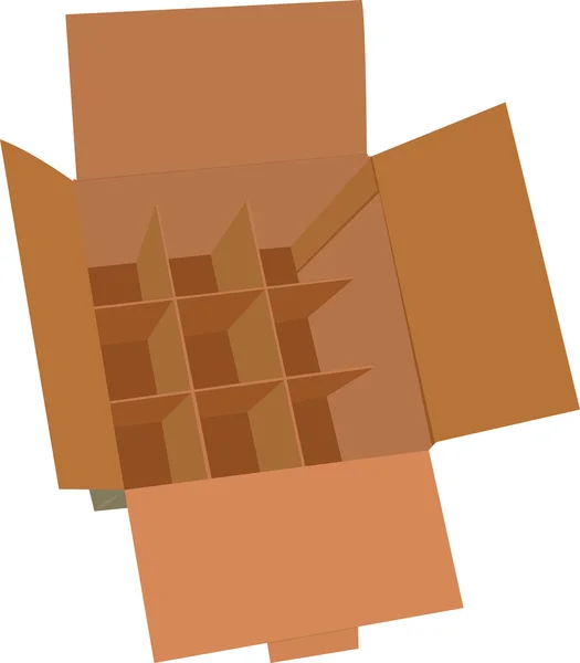 Caixa de papelão para envio — Vetor de Stock