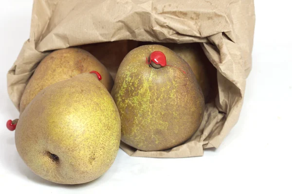 Pear frukt i påse — Stockfoto