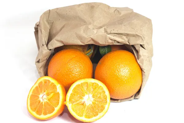 Group of yellow oranges — Stock Photo, Image