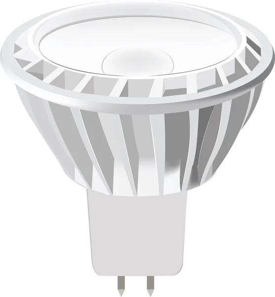 Lâmpada LED isolado — Vetor de Stock