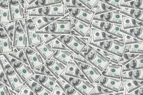 Geld Amerikaanse honderd-dollarbiljetten — Stockfoto