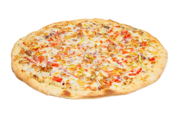 Ranch pizza geïsoleerd op wit — Stockfoto