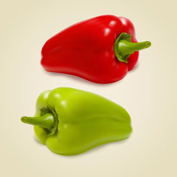 Sada papriky — Stockový vektor