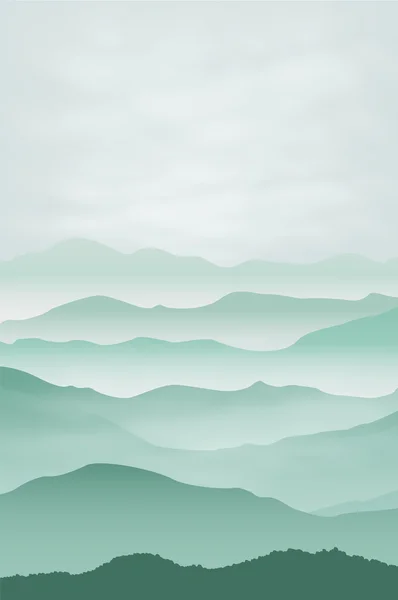 Dağları sis. arka plan.