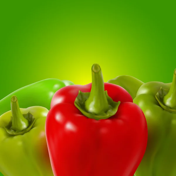 Paprika Hintergrund — Stockvektor