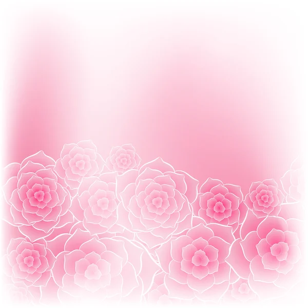 Tle piękny różowy kwiat róży — Wektor stockowy