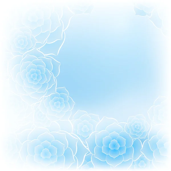 Vacker Rosa Ros blomma bakgrund — Stock vektor