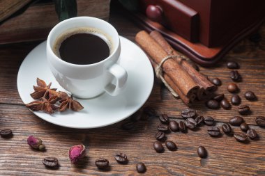 Fincan kahve, Kuru gül ve taşlama tezgahı