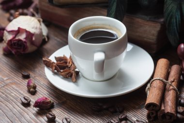 Fincan kahve, Kuru gül ve taşlama tezgahı