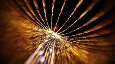 Noel 'de köknar. Parlayan bokeh ile arkaplan.