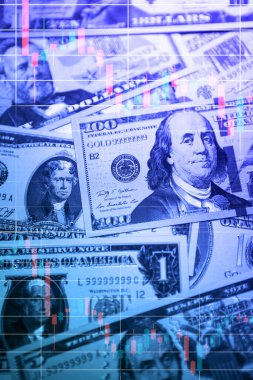 ABD doları banknotlarının grafik tablosu.