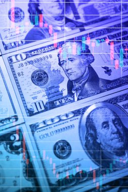 ABD doları banknotlarının grafik tablosu.