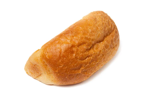 Traditionellt Hembakat Bröd Isolerad Vit Bakgrund — Stockfoto