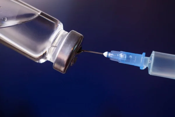 Vaccination Mot Det Nya Coronaviruset Sars Cov Spruta Utarbetande Med — Stockfoto