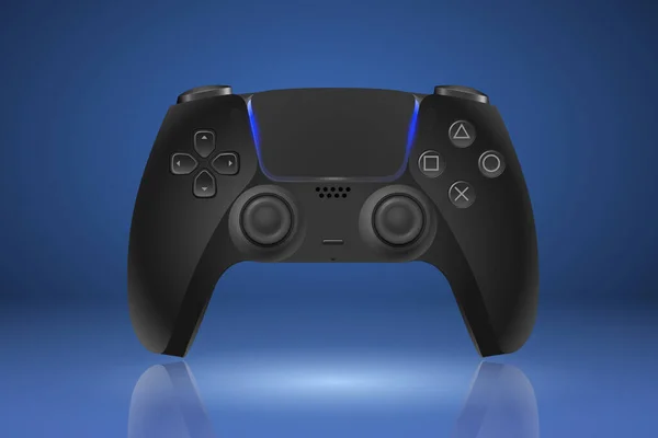 Moscow Russia May 2021 New Dualsense Midnight Black Controller Wireless — 图库矢量图片