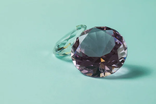 Kostbare Edelstenen Voor Design Edelstenen Sieraden Big Diamonds Kristal Turquoise — Stockfoto
