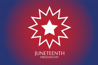 Haziran Özgürlük Günü 'nde. 19 Haziran 1865. Bayrak ve Bayrak Tasarımı.