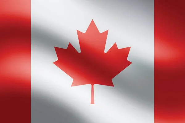 Kanada Bayrağı Arka Plan Kanada Bayrağı Eps10 Vektör Illüstrasyonu — Stok Vektör
