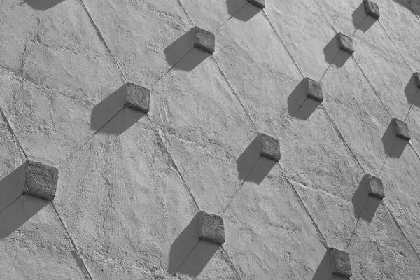 Betonwand Mit Einem Relief Geometrischem Muster Abstrakte Geometrische Hintergrund Des — Stockfoto