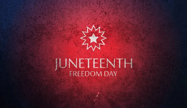 Paslı demir dokusuyla Haziran Özgürlük Günü 'nde. 19 Haziran 1865. Bayrak ve Bayrak Tasarımı.