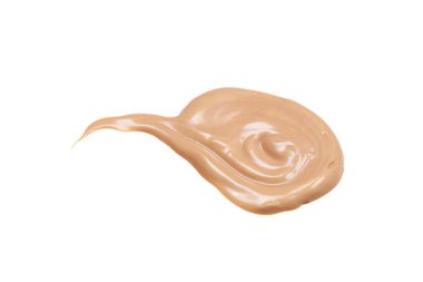 Beyaz arkaplanda açık bej renkli fosforlu kalem ya da ışıklandırıcı izole edilmiş. Kremsi temel dokusu.