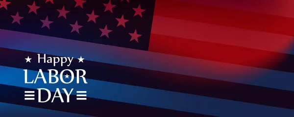 Fête Travail Une Fête Nationale Des États Unis American Happy — Image vectorielle
