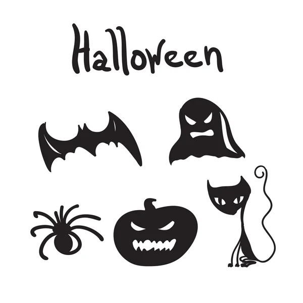 Set of Halloween characters for desigen — Stock Vector