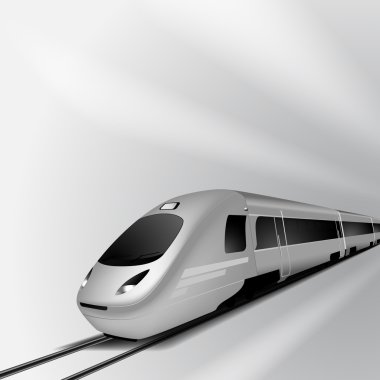 modern yüksek hızlı tren 1