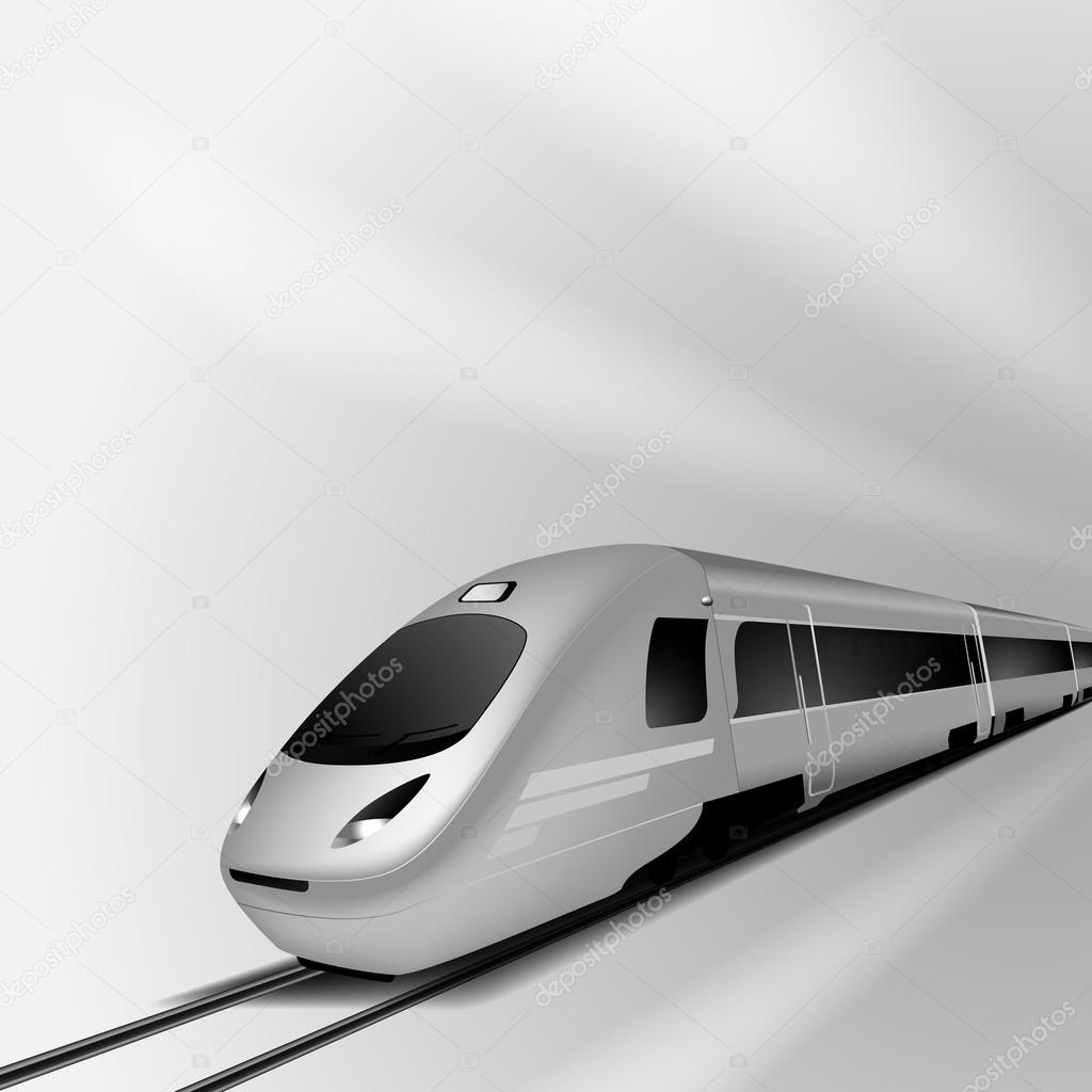 Modern high speed train 1