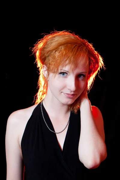 Portret van redhead vrouw — Stockfoto