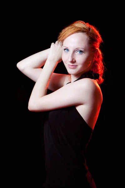 Portret van redhead vrouw — Stockfoto