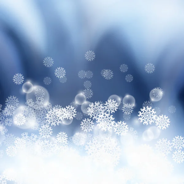 Winter background with snowflakes — Stock Vector