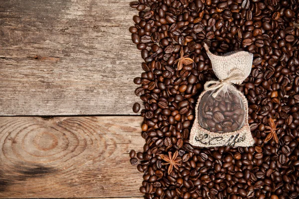 Ainda vida de grãos de café — Fotografia de Stock