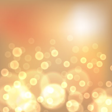 Altın christmas lights arka plan