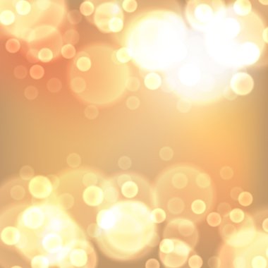 Altın christmas lights arka plan