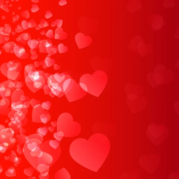 Corazón San Valentín fondo de luz — Vector de stock