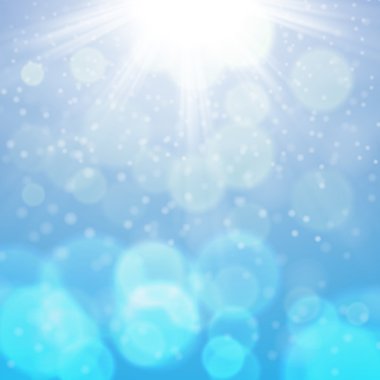 Kış güneşli gün arka plan