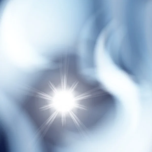 Fond bleu abstrait avec soleil — Image vectorielle