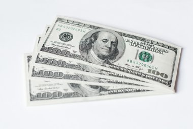 Beyaz yüz dolar yığını